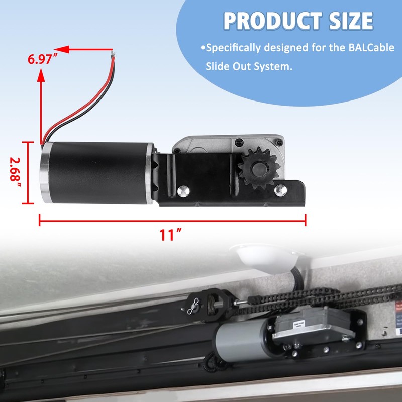 ZONFANT RV Slide Out Motor & Gear Housing Compatible with