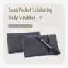 Soap Pocket Exfoliating Soap Saver Pouch | Body Scrubber Sponge,