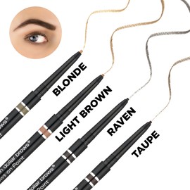 Billion Dollar Brows On Point Waterproof Micro Eyebrow Pencil - Blonde, Super-fine and Self-sharpening Tip for Natural, Blendable Lines