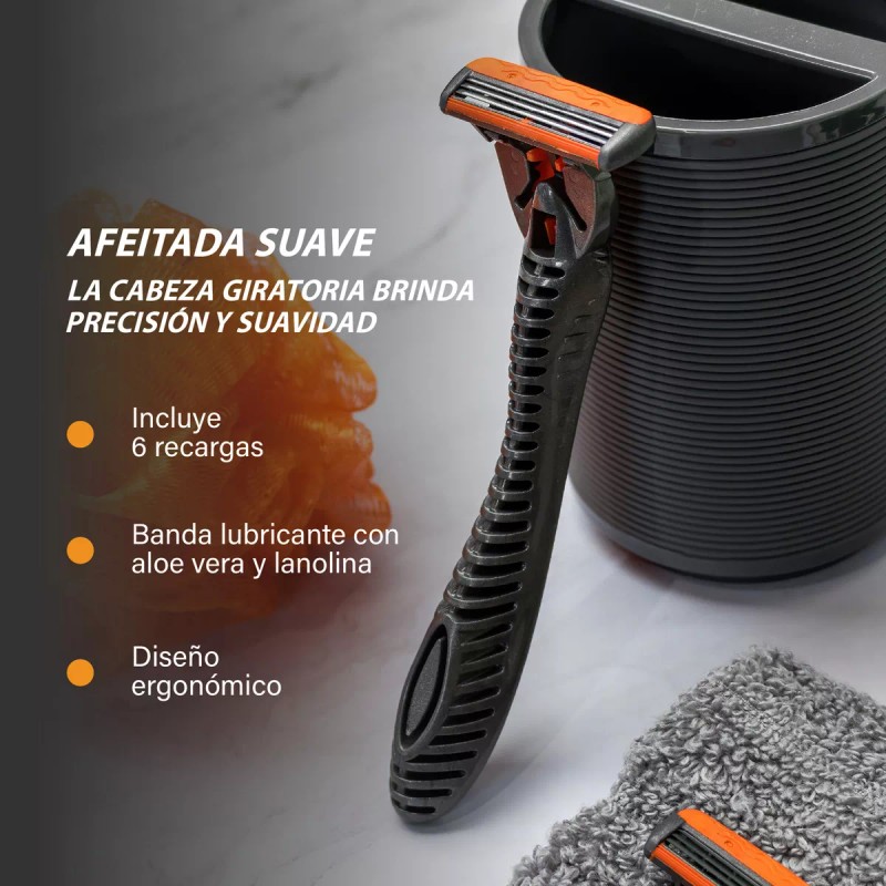 BIC Rastrillo Bic Hybrid Comfort 3 1 mango y 6