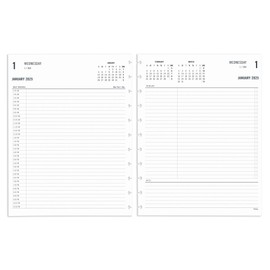 2025 TUL® Discbound Daily Planner Refill Pages, Letter Size, January To December