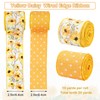 Generic AnyDesign Daisy Dots Wired Edge Ribbon Yellow White Craft