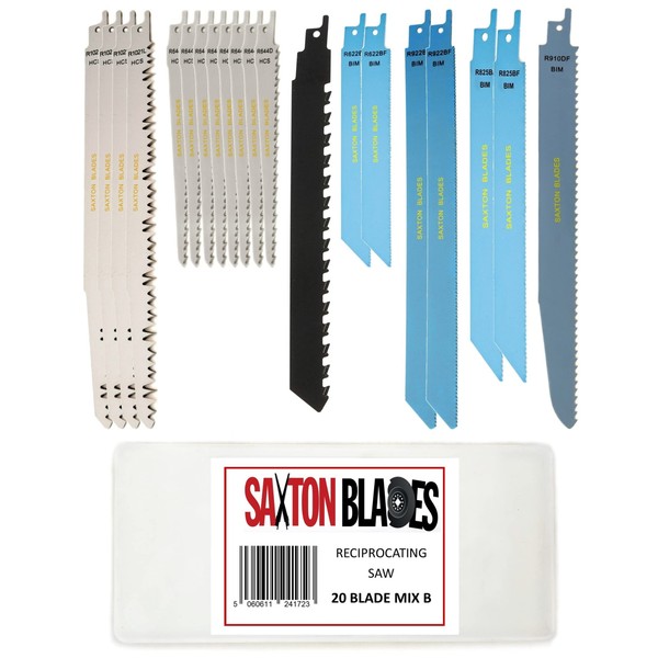 RPR20MXB Saxton 20 Blade Reciprocating Sabre Saw Combo Wood Metal