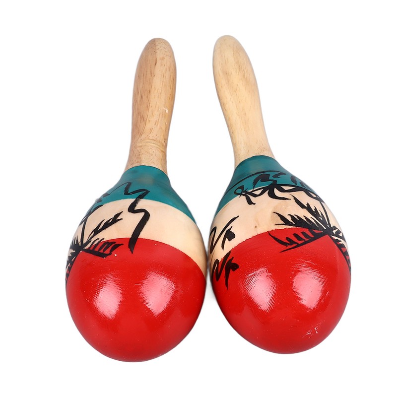 2Pcs Sand Hammer Maraca Shaker Rattle Portable Percussion Instrument Musical