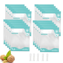 Annalocker Sous Vide Bags, Pack of 20 Vacuum Bags (26 x 34 cm), Reusable Vacuum Bags with 4 Seal Sliders, PA & PE Material, Double Zip for Cooking, Storing Food