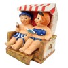 Dio Beach Chair Couple Figurine Made of Polyresin Decorative Figurine