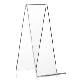 10 Pezzi VITAdisplays espositore Inclinato, Supporto per Libri, Supporto per Prodotti Come Supporto per Libri ed espositore in PLEXIGLAS Originale (Trasparente, 15,0 cm)