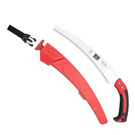EZ Kut Kamikaze Max Saw Curved Blade with Scabbard - 19.3 Inch Heavy Duty Pruning Saw - Carbon Hardened Steel Japanese Technology- Best Pruning Saw for Tree Trimming & Branches - Made in Spain