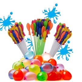 Small Water Balloons, Water Pumps, Bunch or Balloons, Very Quick to Fill 37 Balloons Under 60 g, Includes 1 Bag of 3 Balloons (1 Bag of 111 Balloons)