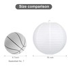 LIHAO 16 Inch White Round Paper Lanterns (10 Pack)