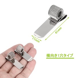 SAMCOS Spring Pen Holder 2 Pcs Fits All Size Pens Clip On Pen Holder Convenient Fashion Portable Hanging Pen Holder (1 Hole Horizontal Type)