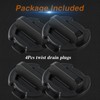 FUSCH 4 Pack Floor Drain Plugs Twist Drain Plugs Floor