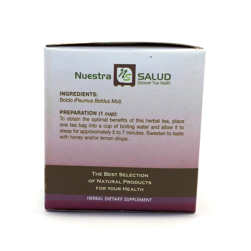 Boldo Herbal Filter Tea Value pack (60 tea Bags)