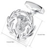 HONEY BEAR Scortland Thistle Flower Cufflinks for Mens Wedding Gift