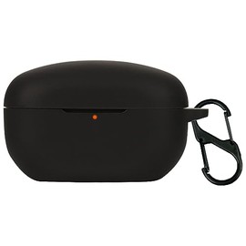 QWYJ for Sony WF-1000XM5 Case Carcasa Protectora de Silicona, para Sony WF-1000XM5 Funda de Carga Portátil con Mosquetón Llavero Anti-perdida (Negro)