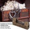 Chinese Antique Lock Retro Classic Pattern Design Bronze Brass Material