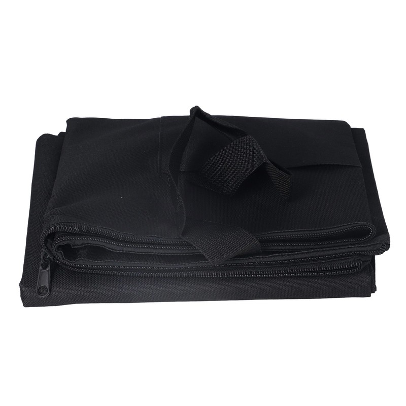 Portfolio Bag Black 38x26in Large Capacity Thick Canvas Light Weight