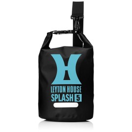 Leighton House SPLASH Waterproof Shoulder Bag, 1.6 gal (5 L) Bag, Outdoor Activities, Marine Pool, Leisure, Pouch Sports, Black