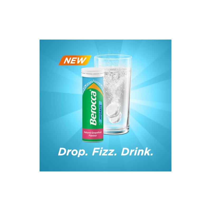 Berocca Hydrate - Electrolytes for Fast Hydration & B Vitamins,