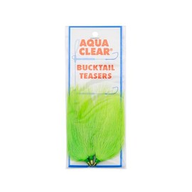 Aqua-Clear, Buck Tail Teaser Rivet Slider, Chartreuse Hair, 3 pc