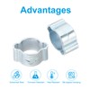 PATIKIL 20 Pack 7-9mm Double Ear Hose Clamps Galvanized Steel