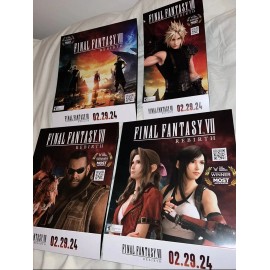 Final Fantasy VII X Insomnia Cookies RARE Full Collection All Four