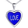 Yumilok Women's Necklace Stainless Steel with Heart Pendant Love Thermal