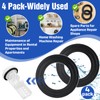 4-Pack Washer Drain Gasket Compatible with WH23X38617 Pump Filter with