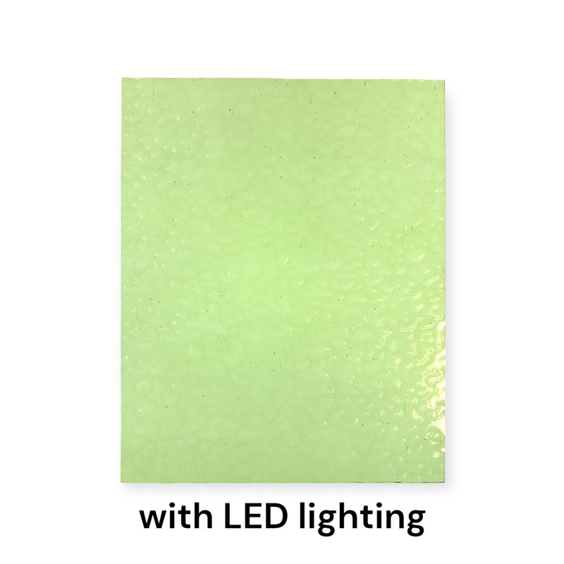 Wissmach Stained Glass Sheet: Light Olive Green English Muffle |