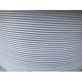 1/8" Coated to 3/16" Diameter, 7x7 Construction, White Vinyl Coated Cable (500 ft Reel)