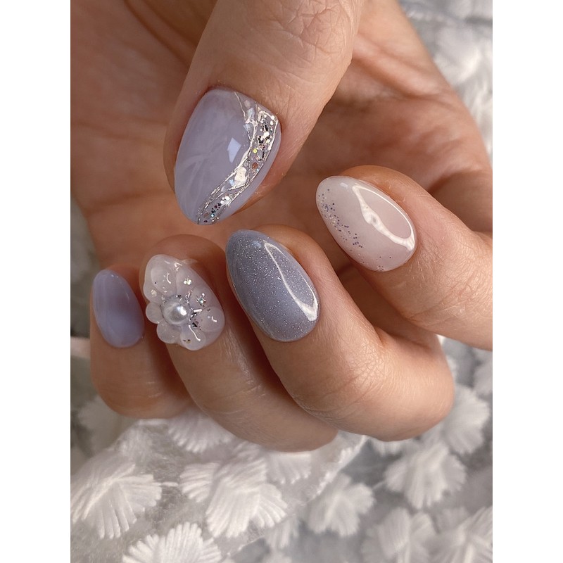 [Janef] What, give me back winter❄️Nail tips with a winter