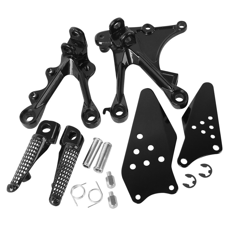 TCMT Black Front Footrest Foot Pegs Bracket Fits For KAWASAKI