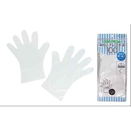 Disposable Gloves, 100P Polyethylene Gloves, Nursing Gear, Hygiene Products, 7262