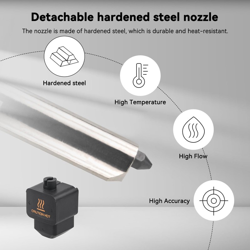 3pcs H2D Hotend 0.6mm for Bambu Lab H2D Hotend 3D