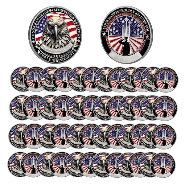 1 Piece AtSKnSK Challenge Coin Thank You for Your Service