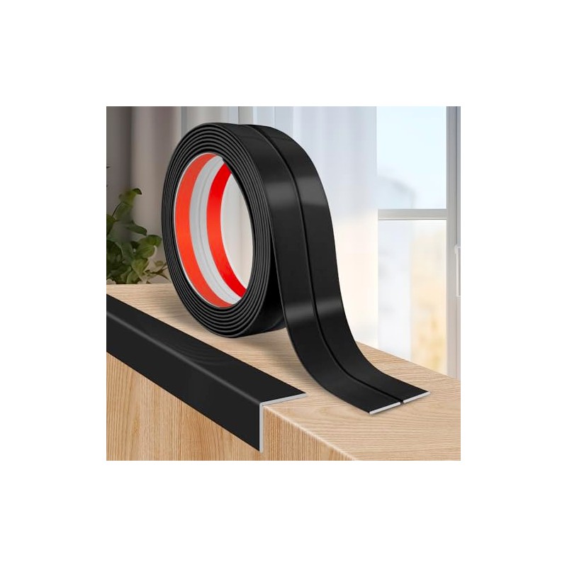 LSGCQ Protector de esquina de pared flexible, autoadhesivo, para despegar