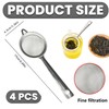 4 Pcs Tea Strainer Fine Mesh Tea Strainers for Loose