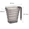 Yamazaki 6922 Magnetic Tiered Measuring Cup, 500 mL, Black, Approx.