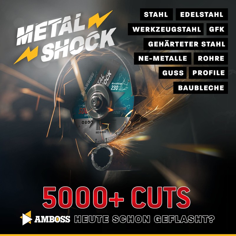 Anvil Diamond Cutting Disc Metal Shock 5000+ for Metal/Steel/Stainless Steel