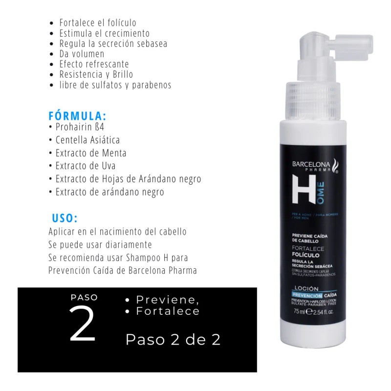 Duo Home Barcelona H Shampoo Y Loción Anti Caída