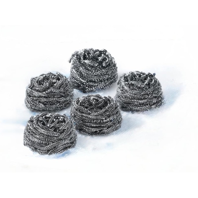 FIBRAS para trastes de ACERO INOXIDABLE juego de 5 piezas.