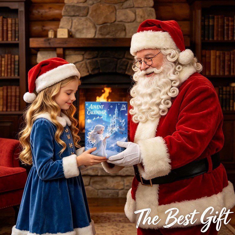 Advent Calendar 2026 for Girls Princess Christmas Countdown Calendar
