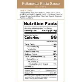 Cucina & Amore Italian Pasta Sauce Puttanesca, 16.8 ounces