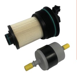 Fuel Filter Kit – Compatible with 2018-2020 Ford F-150 3.0L - Replaces O.E. JL3Z9N184A, FD4627; Luberfiner L4627F - Automotive Parts Replacement