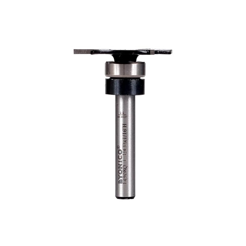Yonico Top Bearing Slot Cutter Router Bit 1/16-Inch 1/4-Inch Shank