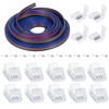 ENQIMAOYI 4pin 10mm RGB LED Connector kit - Extension Cable