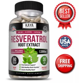 Resveratrol Capsules – Anti-Aging Antioxidant, Brain Support & Radiant Skin