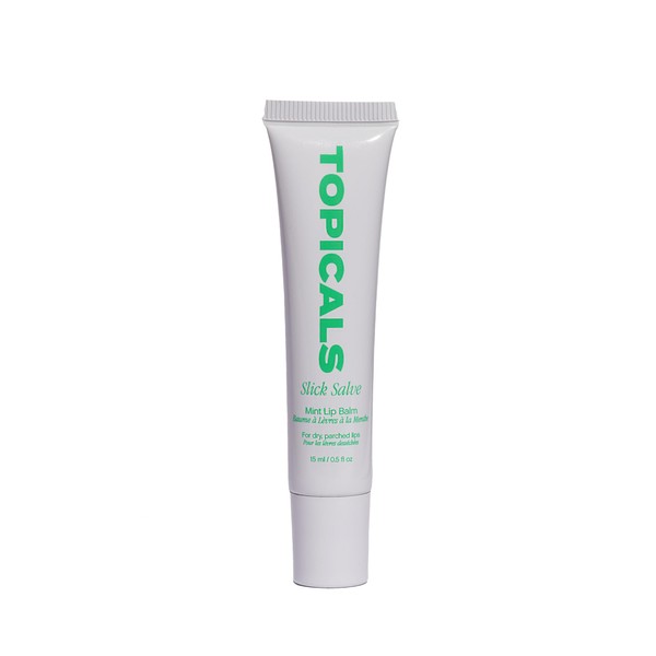 Topicals Slick Salve Mint Glossy Lip Balm | Soothes Discomfort,