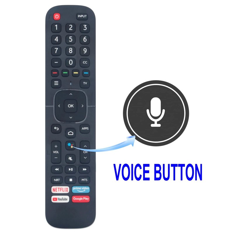 For Hisense ERF2K60H Voice Replaced Remote for Hisense 4K UHD