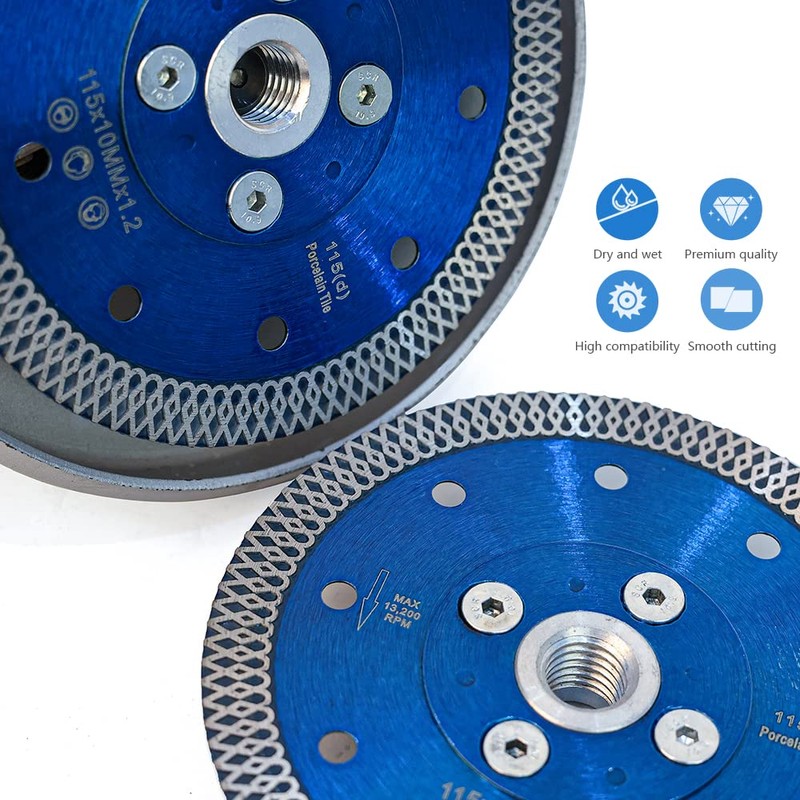 4.5" Porcelain Tile Blade Diamond Cutting Blade with Arbor 5/8"-11